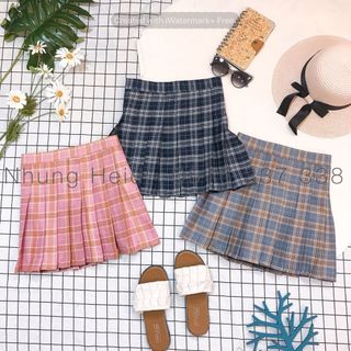 Chân váy tennis xếp li