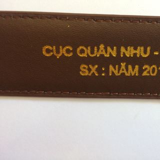 Thắt lưng cấp tá úy - Nhà máy Z117 sản xuất
