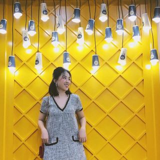 đầm bố suông viền