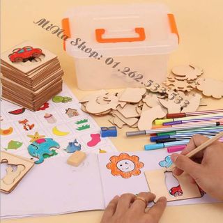 Bộ Khuôn vẽ tranh 50 chi tiết