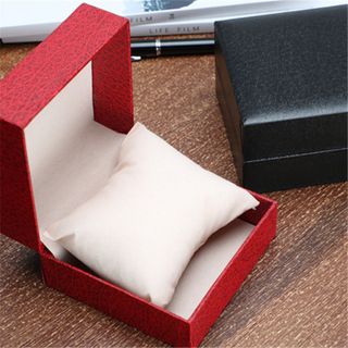 hộp đồng hồ giả da nắp gặp gối nhung 10x10x6