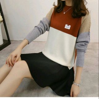 ÁO LEN XẺ TÀ TAY BO PHỐI MÀU NĂNG ĐỘNG