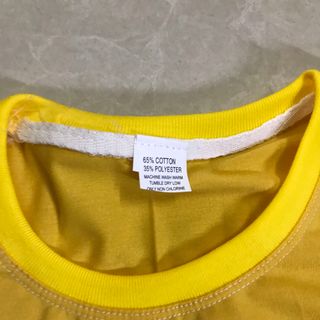 Áo thun cotton thái in chữ cổ viền nổi