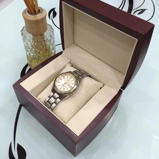 hộp đồng hồ gỗ nắp gập sang trọng 12x10x8