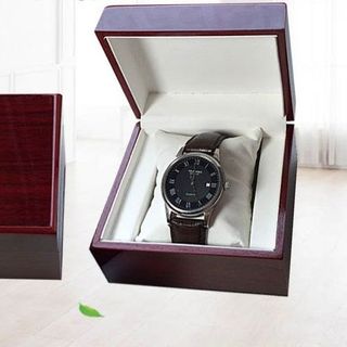 hộp đồng hồ gỗ nắp gập sang trọng 12x10x8