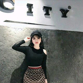 Chân váy len nhập QC