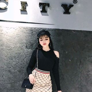 Chân váy len nhập QC