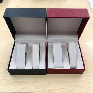 hộp đồng hồ cặp giấy giả da nắp gặp