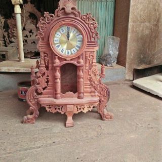 Đồng hồ cây mini gỗ hương