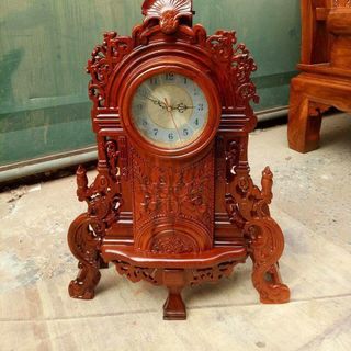 Đồng hồ cây mini gỗ hương