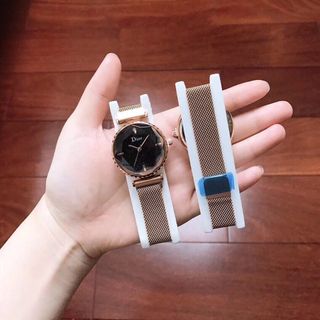 ĐỒNG HỒ NỮ DIORS NAM CHÂM MẶT ĐÁ KHÍA 150k