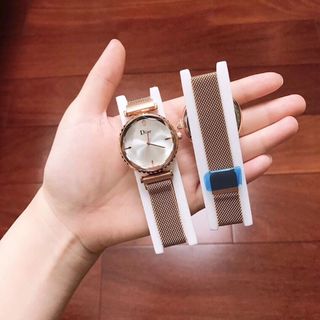 ĐỒNG HỒ NỮ DIORS NAM CHÂM MẶT ĐÁ KHÍA 150k