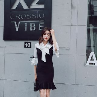 Váy đầm giá sỉ - Đầm váy giá sỉ - Giá bán buôn - Đầm ôm body đuôi cá công sở giá buôn giá rẻ mới nhất dạo phố dự tiệc