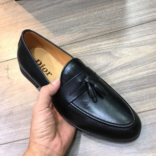 giày lười nam nơ chuông da bò 100 da mề đế cao su khâu chăc chắn