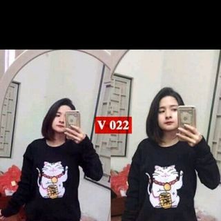 Sweater mèo thần tài giá sỉ