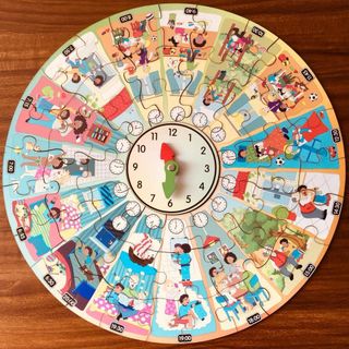 Set 2in1 - Ghép hình puzzle - học Thời gian Mùa trong năm