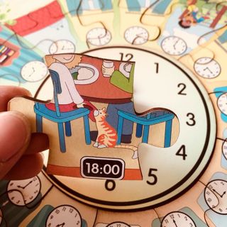 Set 2in1 - Ghép hình puzzle - học Thời gian Mùa trong năm