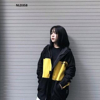 Khoác dù 2 lớp thêu