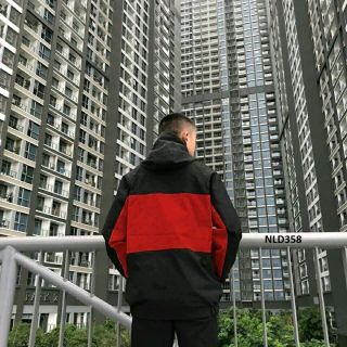 Khoác dù 2 lớp thêu