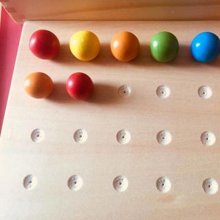 Set rèn kỹ năng dùng Kẹp gỗ và Đũa - Montessori