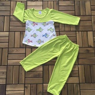 bộ bé gái tay dài S18
