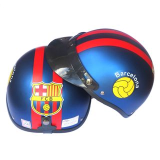 Mũ Bảo Hiểm 1/2 in logo MU Chelsea Barca Real giá sỉ​ giá bán buôn