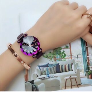 Đồng hồ dây nam châm mặt kính xịn