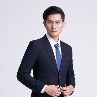 Suit Hàn Quốc xanh đen 2 nút