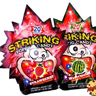 KẸO NỔ STRIKING POPPING CANDY GỒM 20 GÓI NHỎ BÊN TRONG