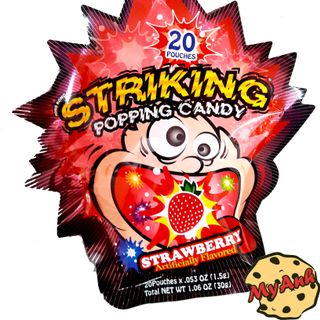 KẸO NỔ STRIKING POPPING CANDY GỒM 20 GÓI NHỎ BÊN TRONG