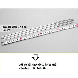 Combo 10 Xiên Thịt Inox 40cm