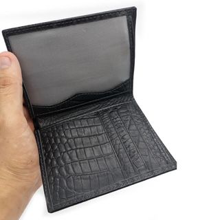 Ví da bò thật 100 dập vân cá sấu