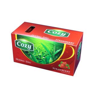 Trà Cozy các vị đào bạc Hà dâu trà xanh 20 túi lọc x2g