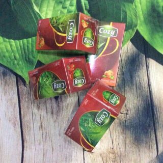 Trà Cozy các vị đào bạc Hà dâu trà xanh 20 túi lọc x2g