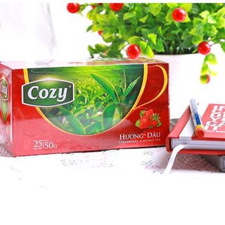 Trà Cozy các vị đào bạc Hà dâu trà xanh 20 túi lọc x2g