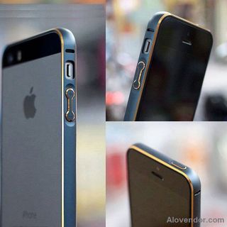 viền nhôm mỏng kẻ vàng iphone 4-6-6plus