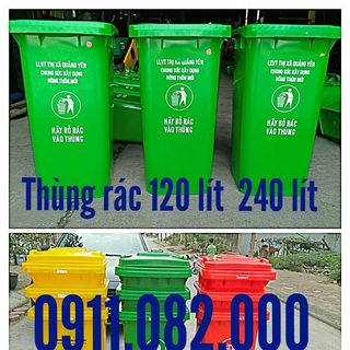 Bán thùng rác nhựa giá rẻ tại hậu giang- thùng rác 120 lít 240 lít giá tốt giá sỉ