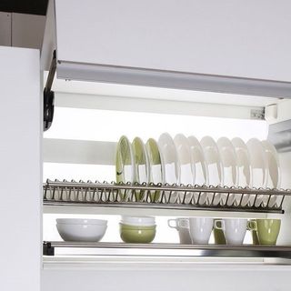 GIÁ TREO ÚP BÁT ĐĨA INOX 2 TẦNG TỦ