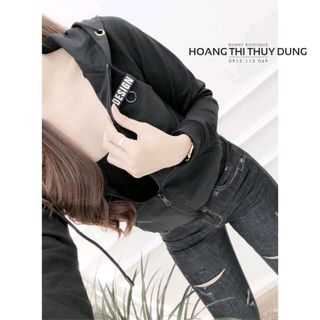 Khoác Dù nữ logo thêu