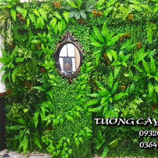Tường cây giả