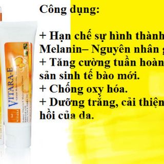Kem dưỡng da giảm thâm mờ sẹo - VITARA E CREAM - 25gram
