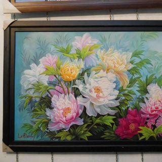 tranh hoa mẫu đơn