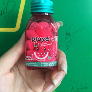 Kẹo Ngậm Play Dưa Hấu Bạc Hà Thái Lan Dạng Hủ