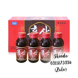 Nước hồng sâm đóng chai Hàn Quốc/Hộp 10 chai