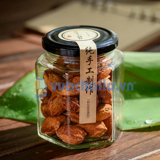 HŨ THỦY TINH DÁNG LỤC GIAC 500ML
