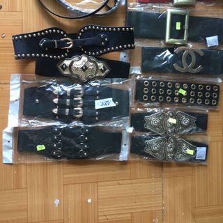 thắt lưng nịt da ngọc trai vây cá