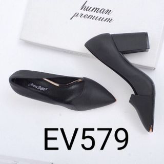 7cm gót vuông mũi sắt lưỡi gà