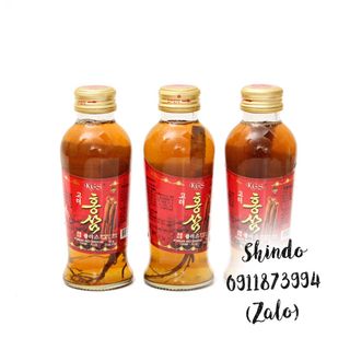 Nước hồng sâm có củ KGS/ Hộp 10 chai