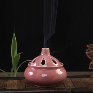 Lư Đốt Xông Trầm Mini Hồng Tím