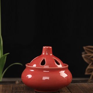 Lư Đốt Xông Trầm Mini Đỏ